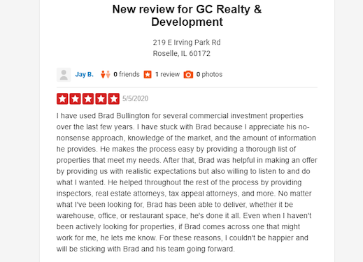 Yelp Review For Commercial Services